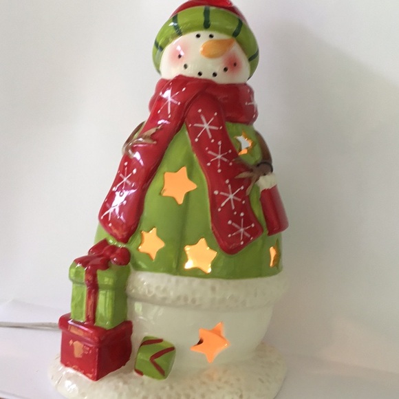 10” Christmas Snowman Holiday Decor Lightening - Picture 11 of 14